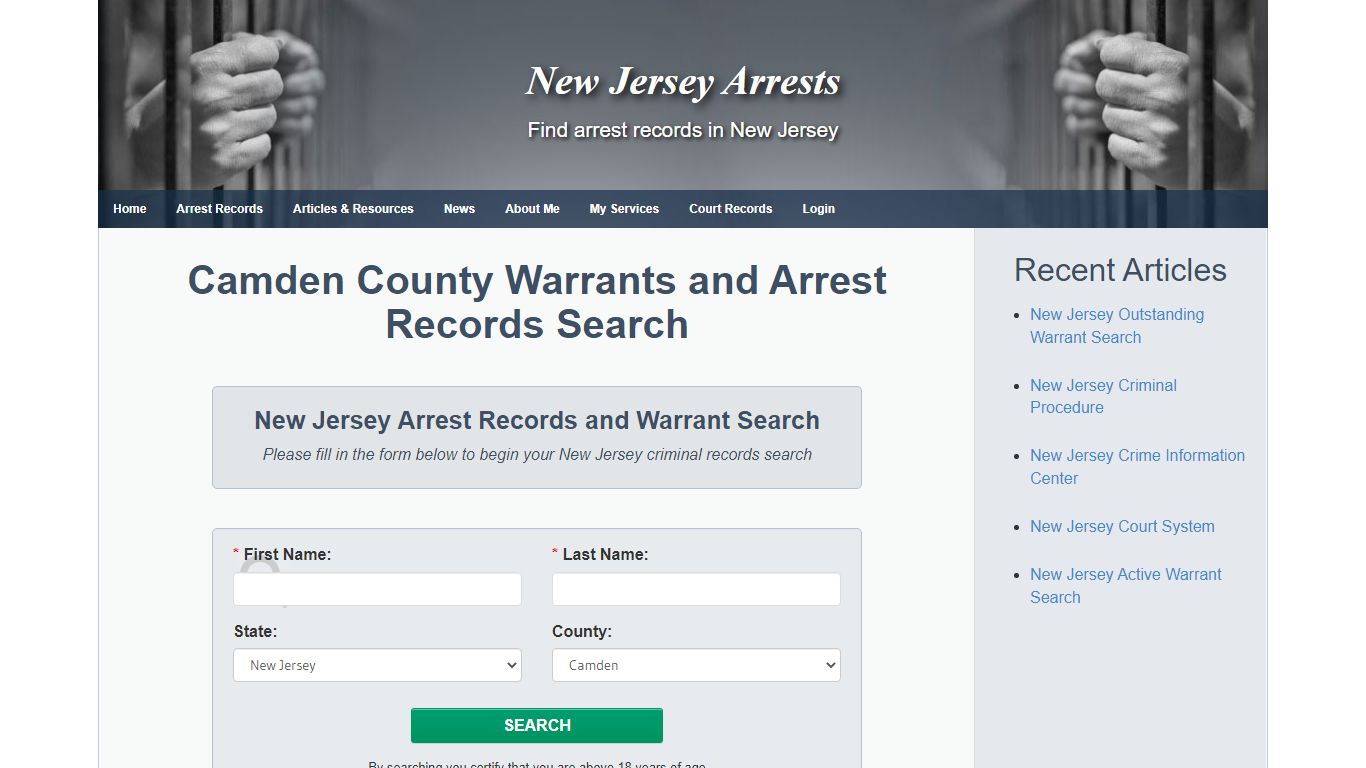 Camden County Warrants and Arrest Records Search - New Jersey Arrests